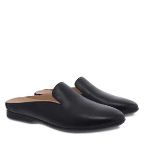 Dansko Lexi Black Leather Mules – Women’s EU 39 / US 8.5 – Like New